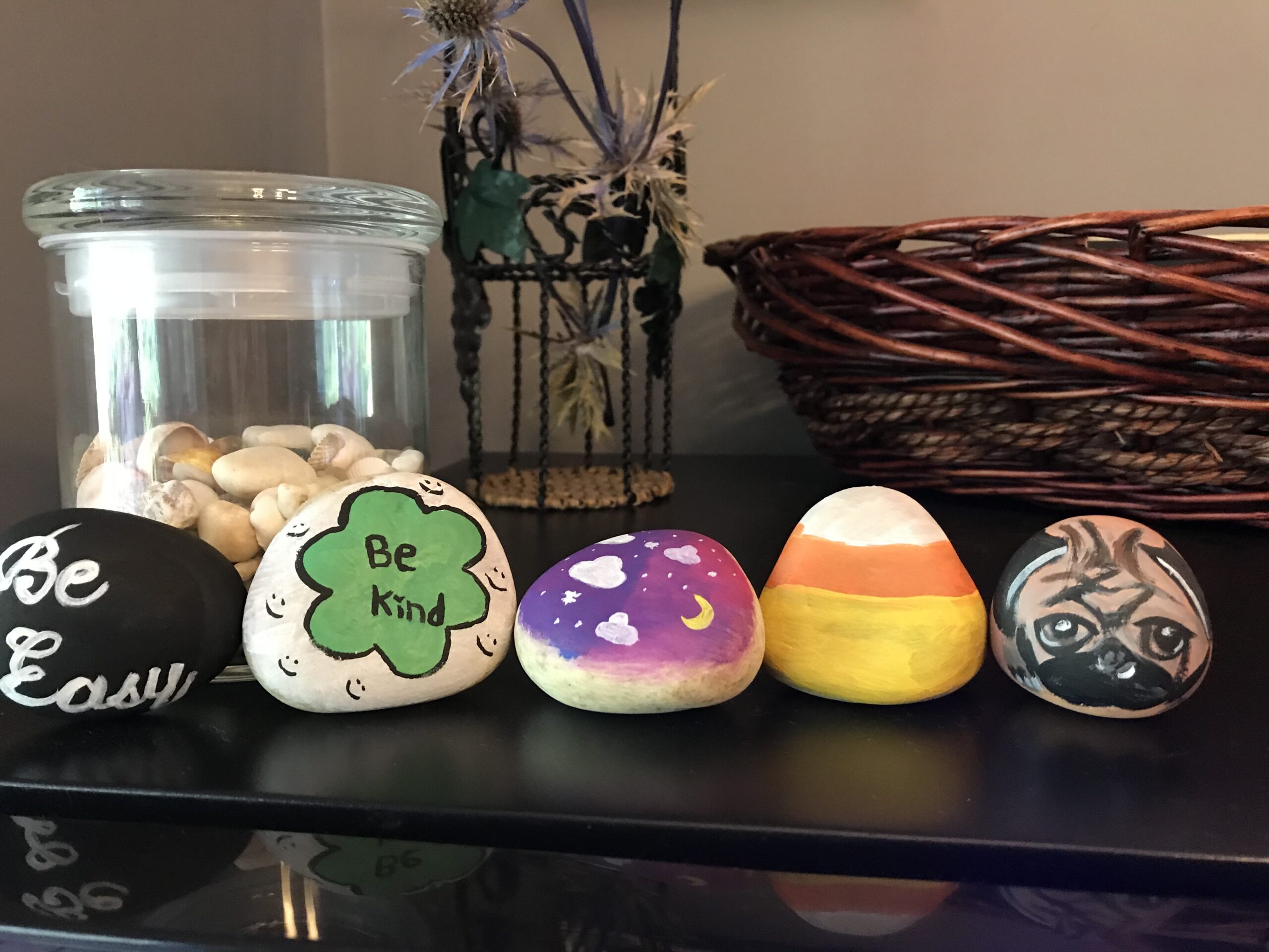 Handpainted kindness rocks made by Brookfield residents.
